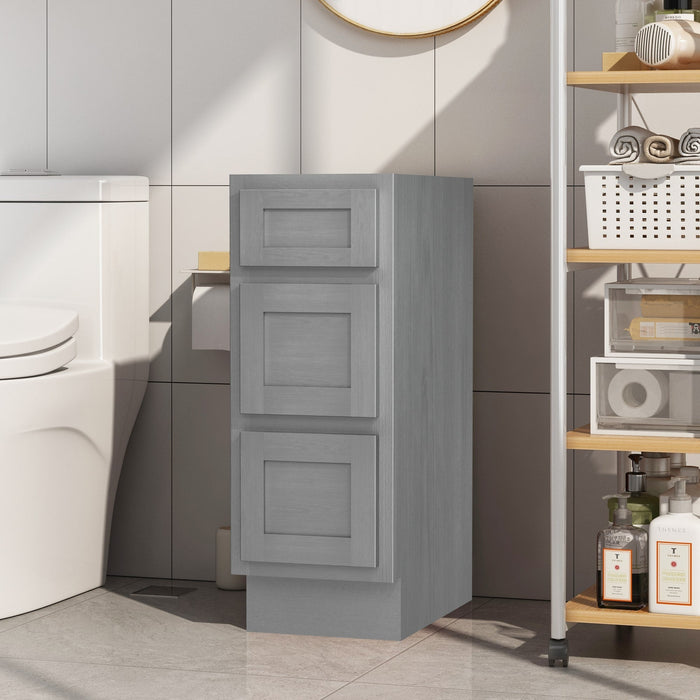 12" Single Bathroom Vanity Base Cabinet - HomeBeyond