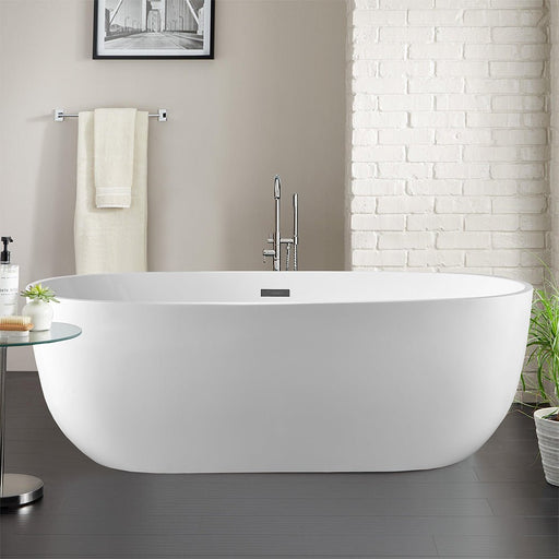 Wrought Studio Chaylynn 59 x 28 Freestanding Soaking Bathtub & Reviews