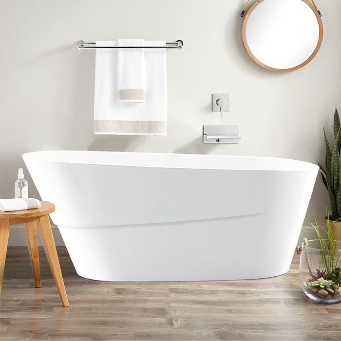 67" x 31" Freestanding Acrylic Bathtub - HomeBeyond