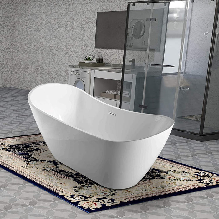 71" X 29" Freestanding Acrylic Bathtub - HomeBeyond