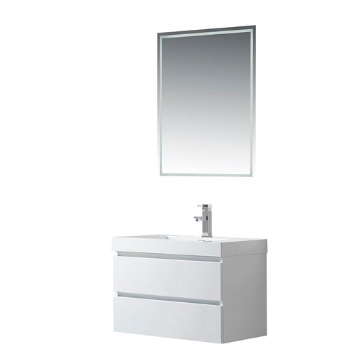 Annecy 30" Single Sink Wall Mounted Bathroom Vanity Set - HomeBeyond