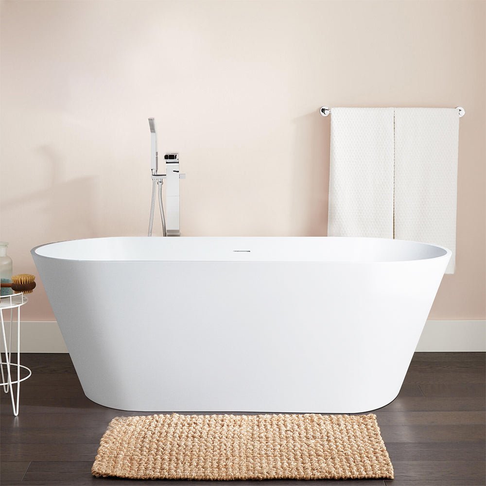 Barclay RTOVN64-OF-WH Howe 65 Resin Freestanding Tub