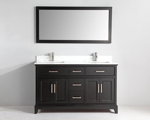 Genoa 60" Double Sink Bathroom Vanity Set - HomeBeyond