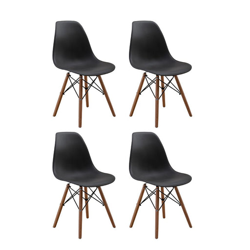 HomeBeyond Modern Style Dining Chair Mid Century DSW Chair Shell Lounge Plastic Chair for Kitchen Dining Side Chairs Set of 4 Pcs UC-12 - HomeBeyond