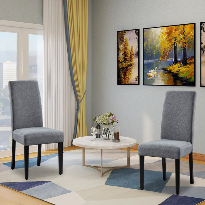 Parsons Upholstered Dining Chair Modern Accent Chair Living Room Armless Side Chair - HomeBeyond
